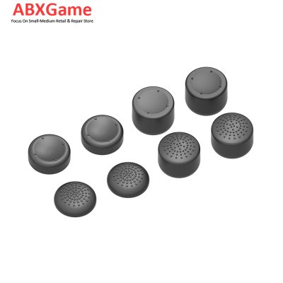 8Pcs Analog Stick Caps Set for PS5 Controller - Black