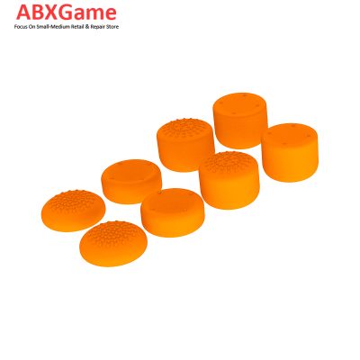 8Pcs Analog Stick Caps Set for PS5 Controller - Orange