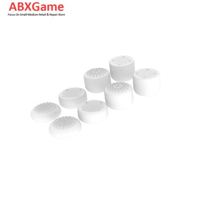 8Pcs Analog Stick Caps Set for PS5 Controller - White