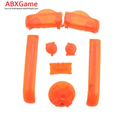 A B L R Buttons D-Pad For Nintendo GBA Game boy Advance - Clear Orange