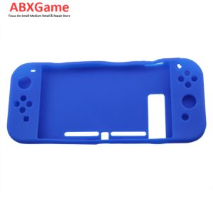 Anti-Slip Soft Silicone Skin Case for NS Nintendo Switch Console – Blue