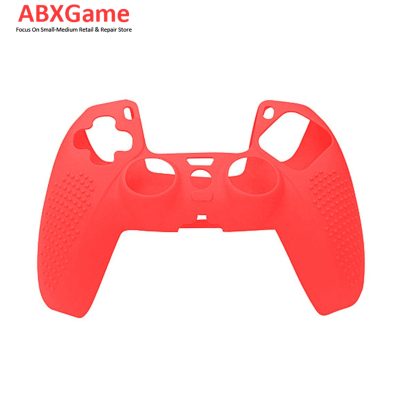 Anti-slip Design Silicone Protective Skin Case for PS5 Controller - Red