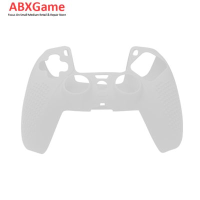 Anti-slip Design Silicone Protective Skin Case for PS5 Controller - White