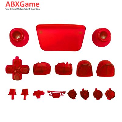 Full Button Set With Touchpad for PS5 Controller – Clear Red