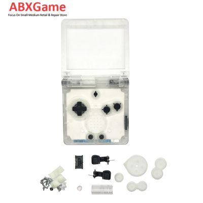 Full Housing Shell with Button Set For Nintendo GBA SP Game boy Advance SP - Clear