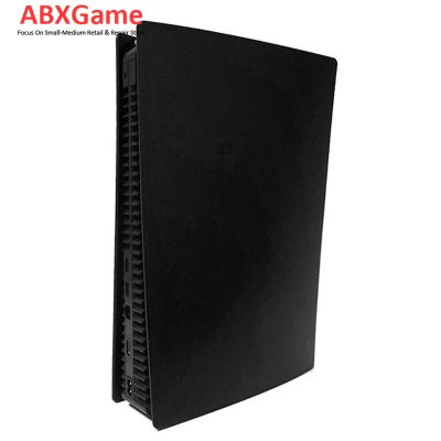 Skin Shell Case Cover Replacement Plate for PS5 Console Disc Digital Edition - Black