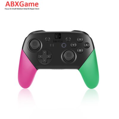 Texture Non-Slip Grips for Nintendo Switch Pro Controller - Pink & Green