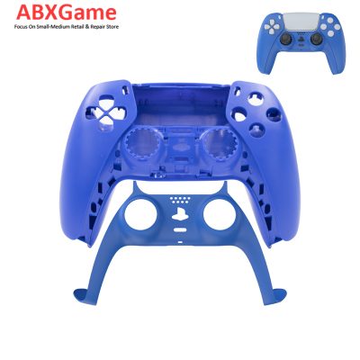Top Bottom & Face Trim Housing Shell Case for Playstation 5 PS5 DualSense Wireless Controller - Blue