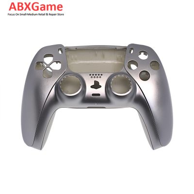 Top Bottom & Face Trim Housing Shell Case for Playstation 5 PS5 DualSense Wireless Controller - Silver