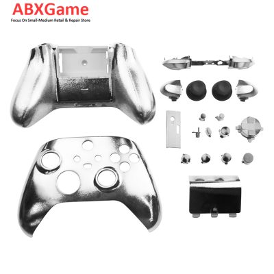 Top Bottom Shell Case With Full Button Set for Xbox Series X|S Controller – Chrome White