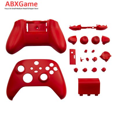 Top Bottom Shell Case With Full Button Set for Xbox Series X|S Controller – Red