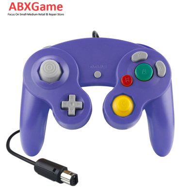 Wired Game Controller for Nintendo Gamecube NGC - Blue Purple