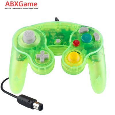 Wired Game Controller for Nintendo Gamecube NGC - Clear Aqua Green