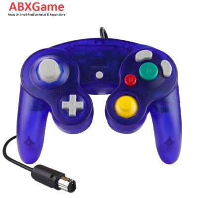 Wired Game Controller for Nintendo Gamecube NGC - Clear Blue