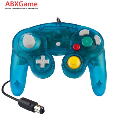 Wired Game Controller for Nintendo Gamecube NGC - Clear Dark Green