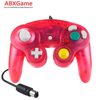 Wired Game Controller for Nintendo Gamecube NGC - Clear Pink
